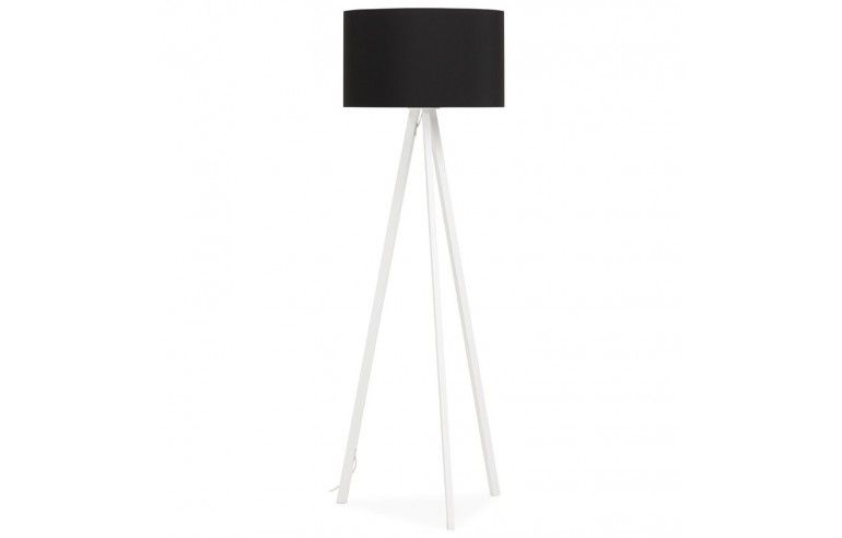 Kokoon Design - Lampa podłogowa TRIVET - Czarno-biała