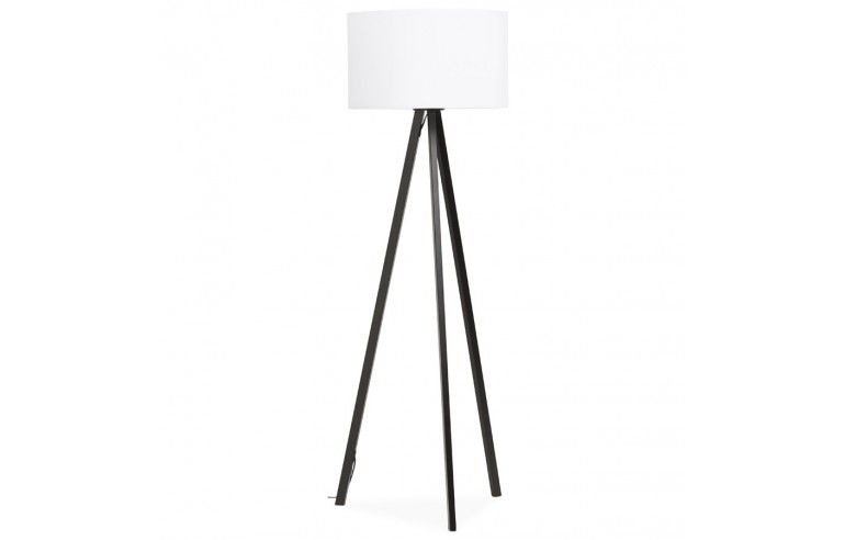 Kokoon Design - Lampa podłogowa TRIVET - Biało-czarna